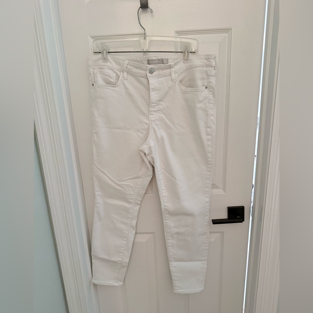 Athleta Women's Cream Skinny Jeans